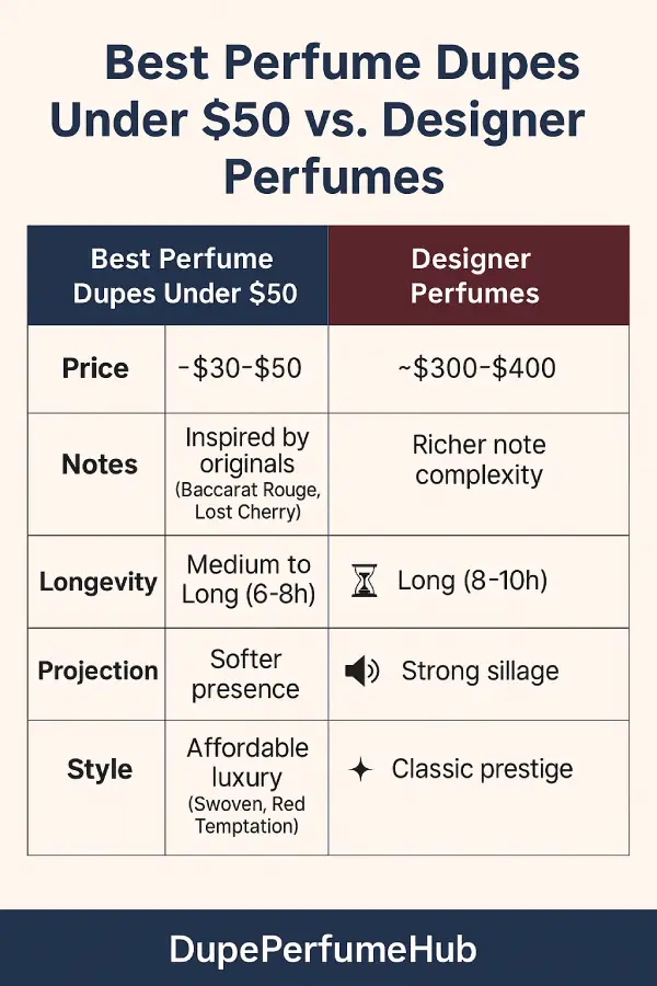 Best Perfume Dupes for Women Under $50 (2025 Guide)